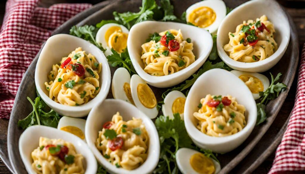 Ranch-Style Deviled Egg Pasta Salad