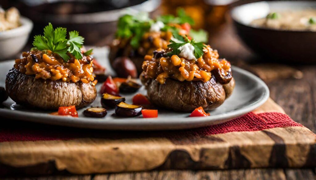 Tex-Mex Longhorn Stuffed Mushrooms